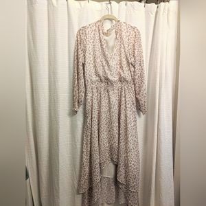 White Leopard Print Bohme dress Size Large